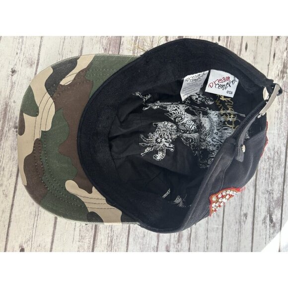 DREAM CONTROL Cadet Military Cap Style Black Embroidery Silver Gold L/XL main image 8